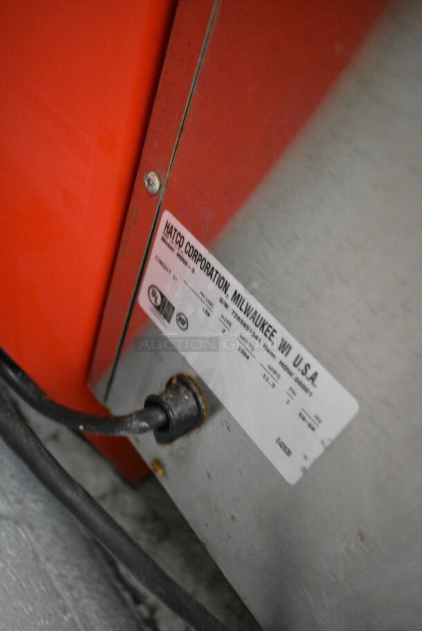 Hatco HDW-3 Stainless Steel Commercial 3 Drawer Warming Drawer. 120 Volts, 1 Phase.  Tested and Working! - Image 7 of 8