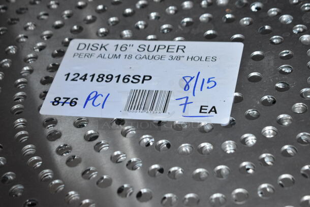 9 BRAND NEW SCRATCH AND DENT! Items Including 7 American Metalcraft 18916SP 16" Super Perforated Aluminum Pizza Disk and 2 Choice 407FRYPANS12 12" Aluminum Non-Stick Fry Pan. 9 Times Your Bid!  - Image 4 of 6