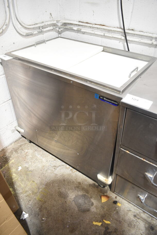 2016 Wasserstrom CBR D311-02-56 Stainless Steel Chest Freezer on Commercial Casters. 115 Volts, 1 Phase. Tested and Working! - Image 3 of 8