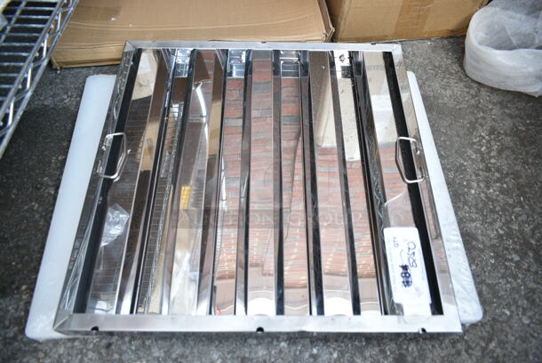 2 BRAND NEW SCRATCH AND DENT! Items Including Choice 407241875WH 24" x 18" x 3/4" White Polyethylene Cutting Board and Steelton 522HF2020  20"(H) x 20"(W) x 1 1/2"(T) Stainless Steel Hood Filter. 2 Times Your Bid!  - Image 5 of 6
