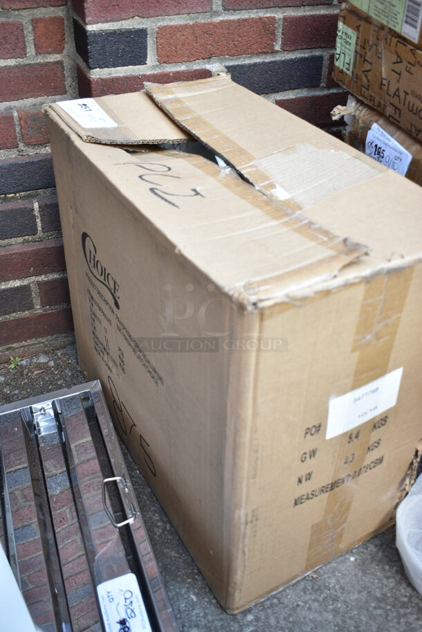 Box of 12 BRAND NEW SCRATCH AND DENT! Choice 407SFPANA10 10" x 3" Natural Finish Aluminum Springform Cake Pan - Image 2 of 3