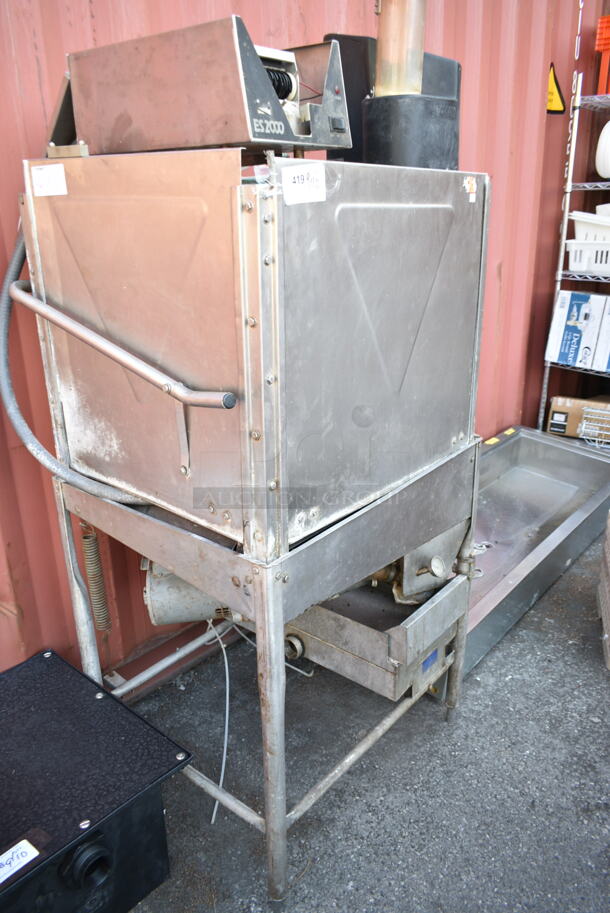 Jackson ES-2000 Stainless Steel Commercial Floor Style Straight Pass Through Dishwasher. 115 Volts, 1 Phase.  - Image 1 of 9