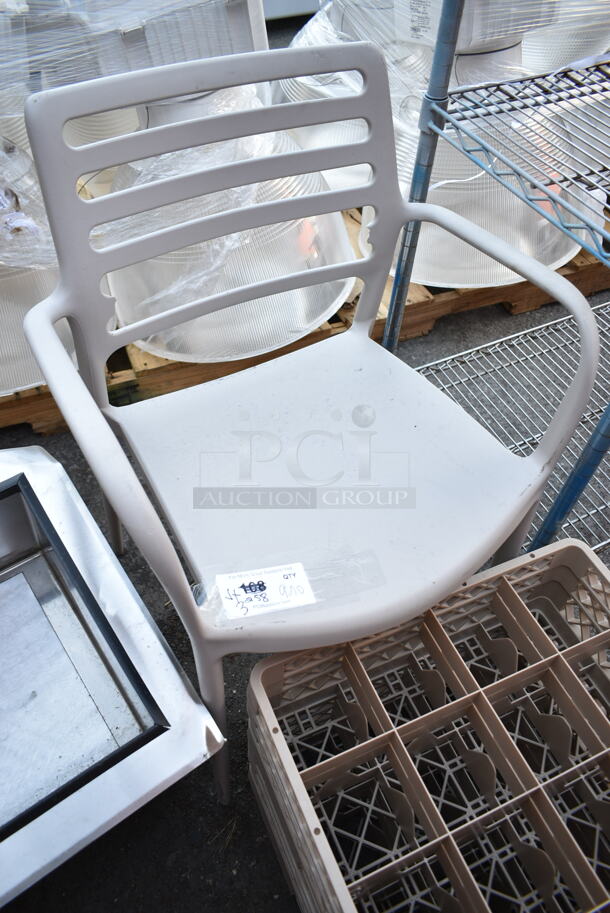 3 BRAND NEW SCRATCH AND DENT! Items Including White Poly Patio Chair and 2 Dish Caddies. 3 Times Your Bid!  - Image 8 of 9