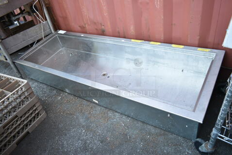 Stainless Steel Drop In Ice Bin. 
