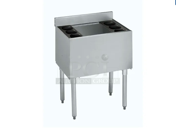 Clean! Used Krowne Metal 18-24-7 Silver Series 24" Ice Bin with Cold Plate - Image 1 of 6