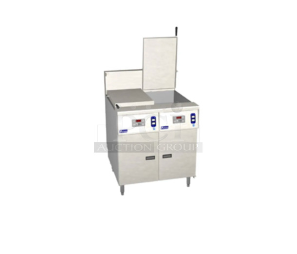 Late Model! Used Pitco SRTE 33 Gallon Electric Two Section Commercial Rethermalizer with Digital Controls - 208V, 3 Phase Tested and Working - Image 1 of 5