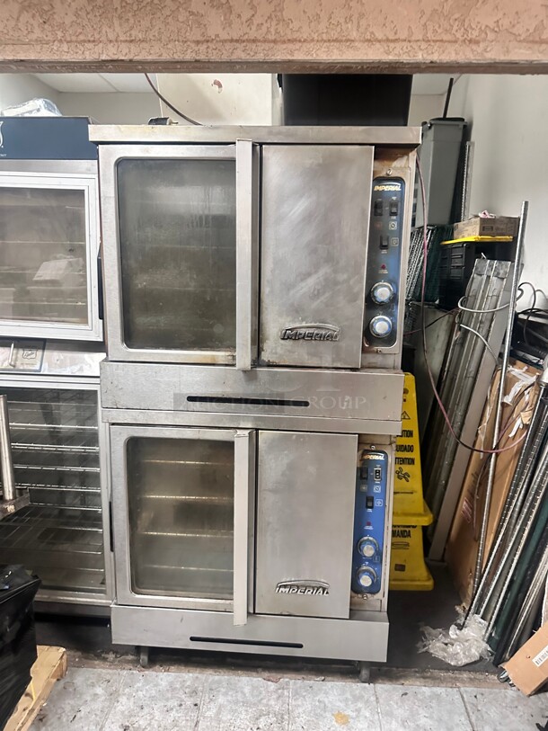 Imperial ICVG-2 Double Full Size  Gas Convection Oven - 140,000 BTU Working! - Image 3 of 8