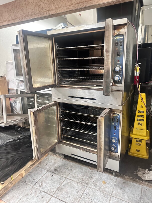 Imperial ICVG-2 Double Full Size  Gas Convection Oven - 140,000 BTU Working! - Image 7 of 8