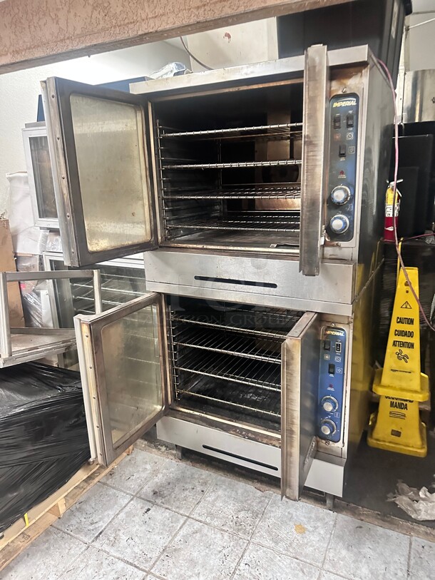 Imperial ICVG-2 Double Full Size  Gas Convection Oven - 140,000 BTU Working! - Image 8 of 8