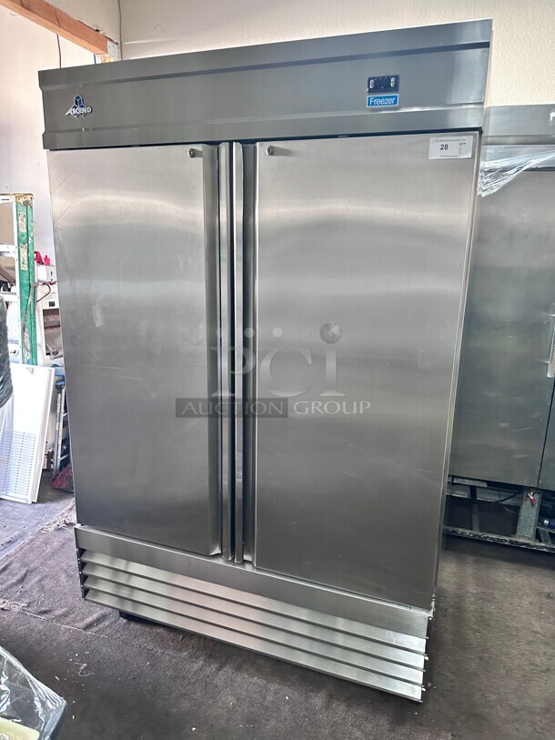 Ascend JFD-48F 48 Cu.Ft Commercial Freezer Reach-In w/ 2 Stainless Doors 115 Volt - Image 1 of 6