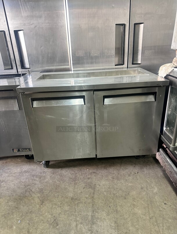 Turbo Air TST-48SD 48" 2 Door Refrigerated Sandwich Prep Table 115 Volt Tested and Working - Image 4 of 9