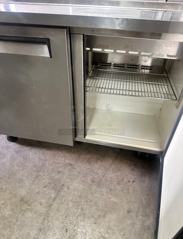 Turbo Air TST-48SD 48" 2 Door Refrigerated Sandwich Prep Table 115 Volt Tested and Working - Image 7 of 9