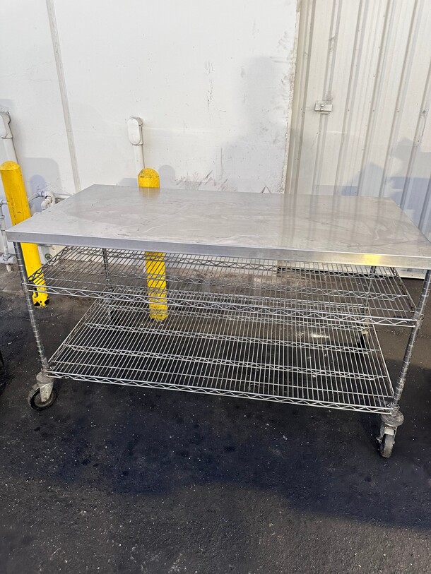 Commercial Stainless Steel Table - Image 4 of 5