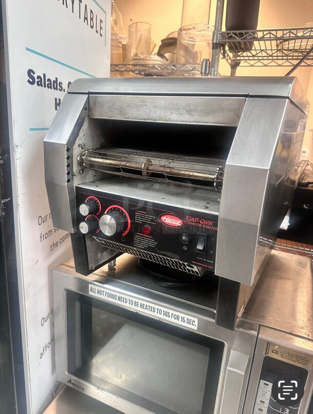 Clean Used Hatco TQ-800 Toast Qwik Conveyor Toaster - 2" Opening, 208V 1 Ph Tested and Working - Image 2 of 6