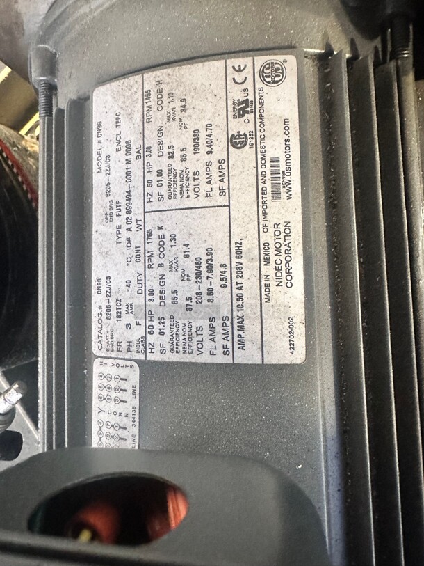 One Lot Of Three Commercial Motors - Image 7 of 7
