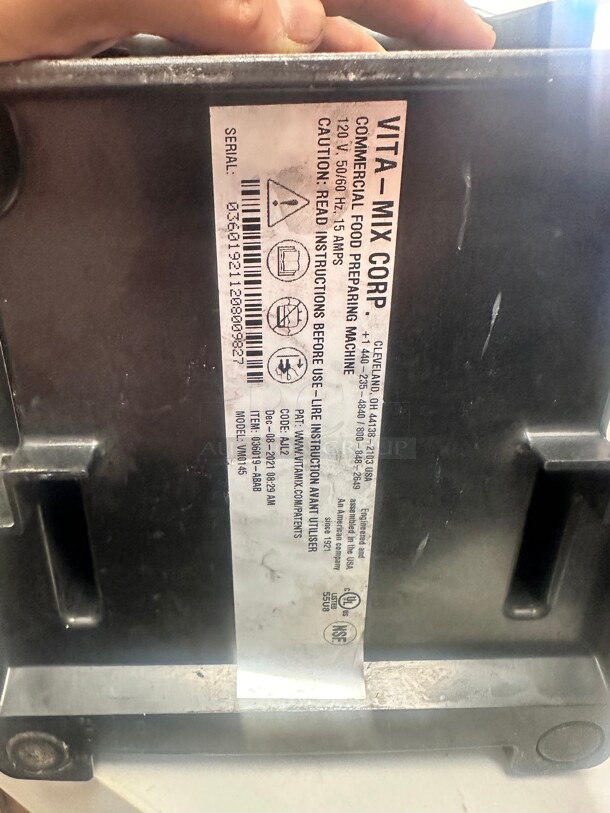 2021 Vitamix Commercial Blender 115 Volt Tested and Working! - Image 6 of 6