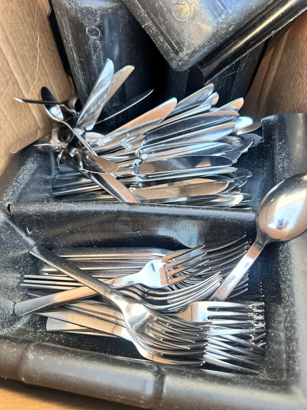 One Lot Of Forks and Knife With Holder  - Image 2 of 4