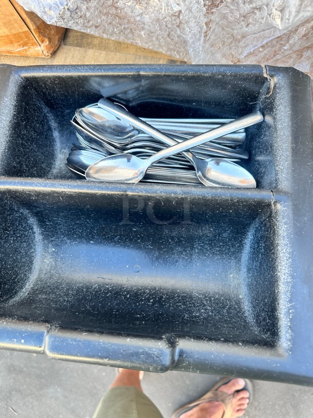 One Lot Of Spoons With Holder - Image 3 of 3