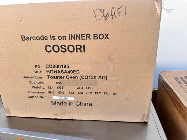 New COSORI Smart 13-in-1 Air Fryer Toaster Oven Combo 115 Volt Working - Image 2 of 4