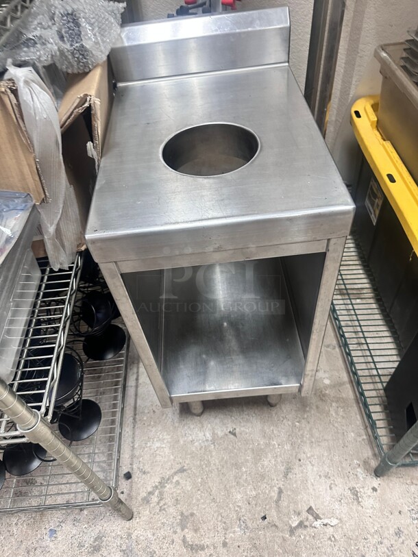 Commercial Heavy Duty Stainless Steel Equipment Stand 
14x20x31 - Image 4 of 7