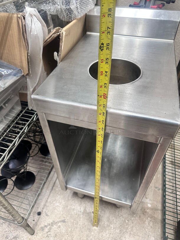 Commercial Heavy Duty Stainless Steel Equipment Stand 
14x20x31 - Image 7 of 7