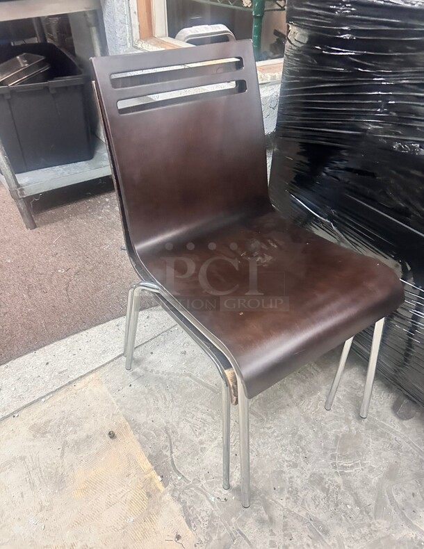 Commercial Wooden/ Metal Chairs  - Image 1 of 6