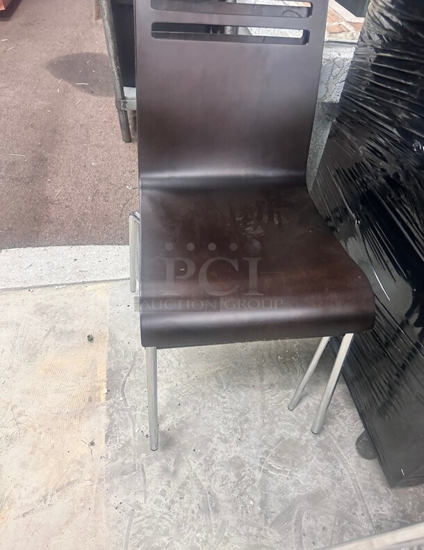 Commercial Wooden/ Metal Chairs  - Image 4 of 6