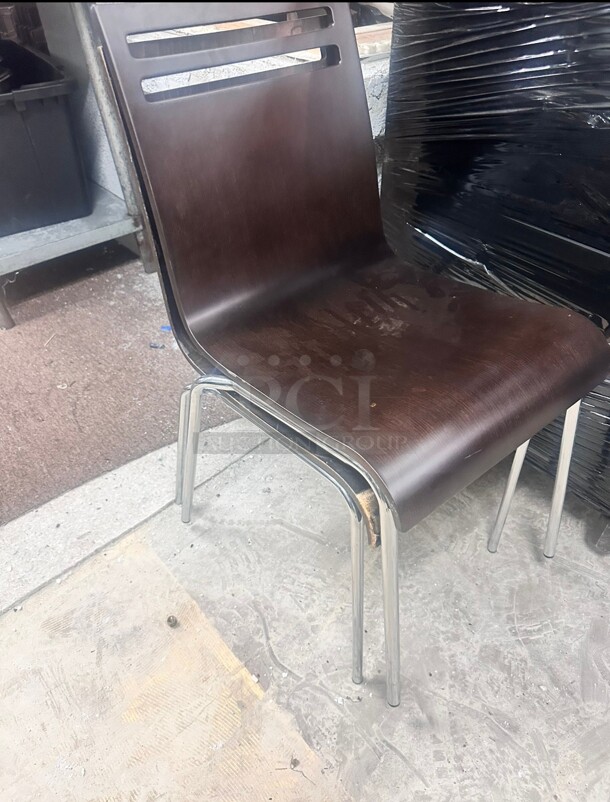 Commercial Wooden/ Metal Chairs  - Image 5 of 6