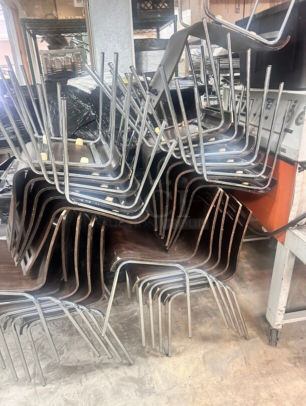 Commercial Wooden/ Metal Chairs  - Image 6 of 6