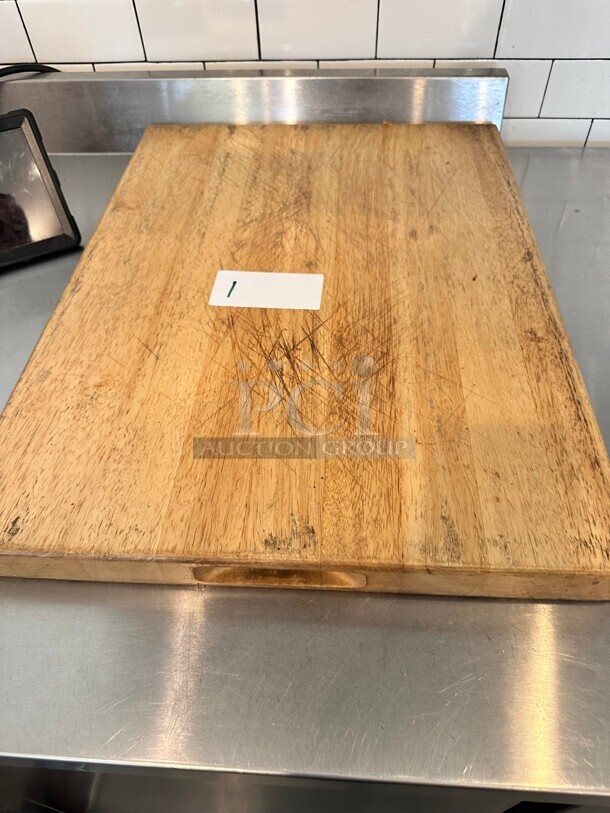 Choice 24 x 18 x 1 3/4 Wood Cutting Board - Image 1 of 4