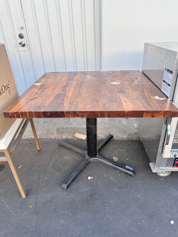 Commercial Heavy Duty Wooden Table - Image 1 of 3