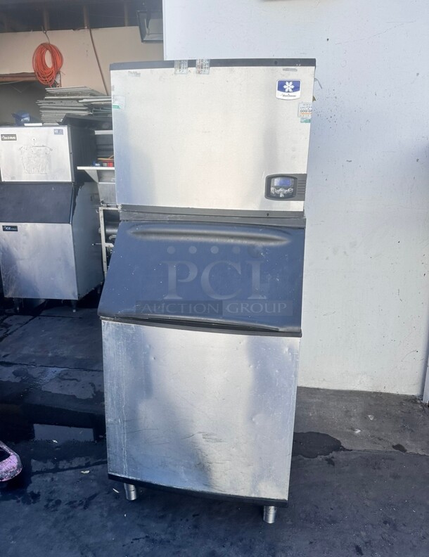 Nice! Used Manitowoc Ice IYT0504 550 lb Indigo NXT™ Half Cube Ice Machine w/ Bin - 500 lb Storage, Air Cooled 115 Volt Tested and Working! - Image 5 of 10