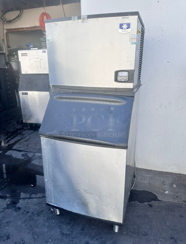 Nice! Used Manitowoc Ice IYT0504 550 lb Indigo NXT™ Half Cube Ice Machine w/ Bin - 500 lb Storage, Air Cooled 115 Volt Tested and Working! - Image 10 of 10