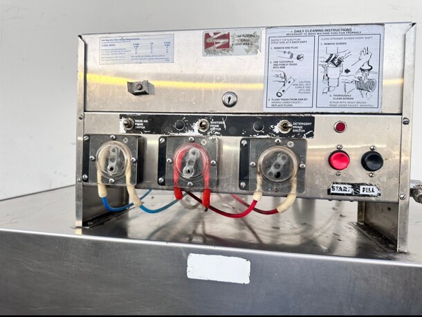 Nice! Used American Dish Service 5AG-S 74 Rack/Hr Double Rack Door Type Low Temp Dishwasher - 115V Tested and Working - Image 10 of 11
