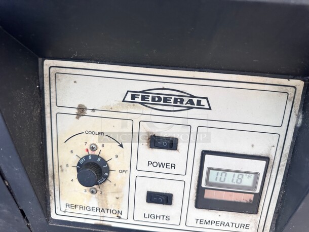 Nice! Federal Industries SN48-3SC 48" Double-Curved Glass Dual Zone Refrigerated Bakery Case 115 Volt Tested and Working - Image 8 of 10