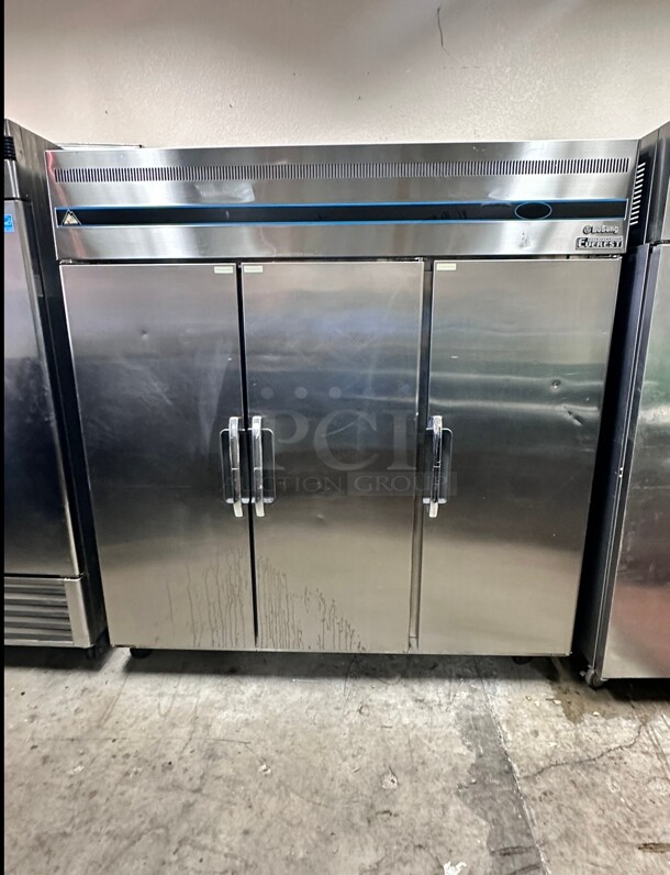 Nice Everest ESRF3 Freezer/ Refrigerator Combo Three Section Reach-In Dual Temp  115 Volt Working - Image 5 of 10