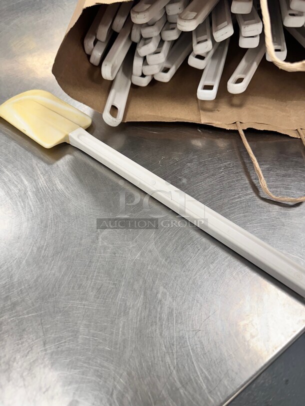 Choice 14 inch White Spatula - Image 3 of 5