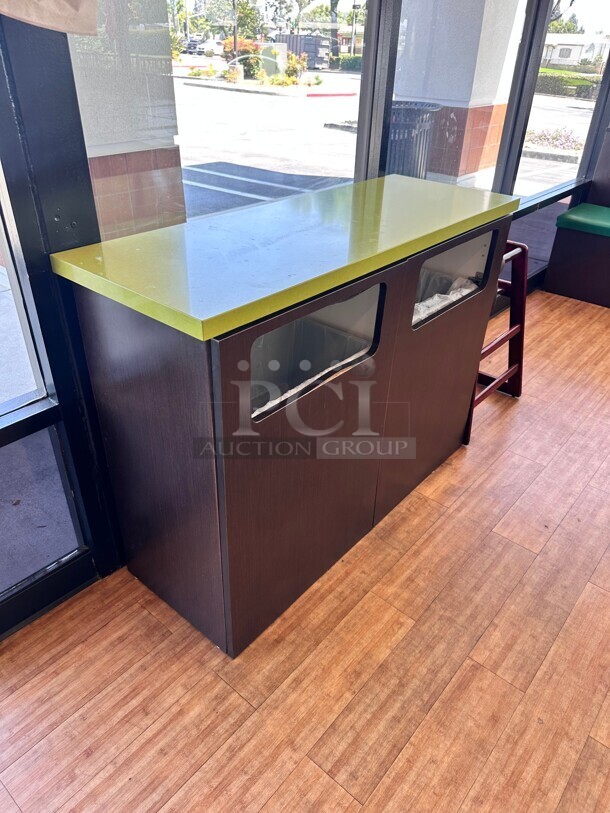 Double Cabinet Style Trash Receptacle - Image 2 of 6