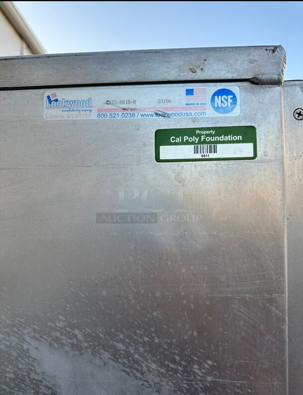 Nice! Used Lockwood CA72-RR18-R Dutch Door Display Cabinet, 18 Pan Capacity - Image 4 of 5