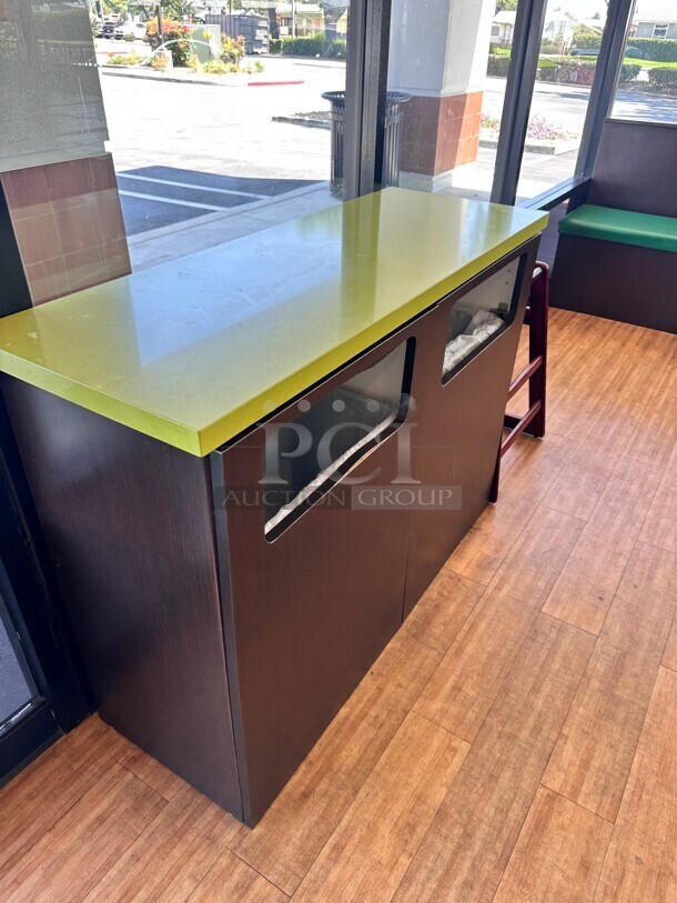 Double Cabinet Style Trash Receptacle - Image 6 of 6