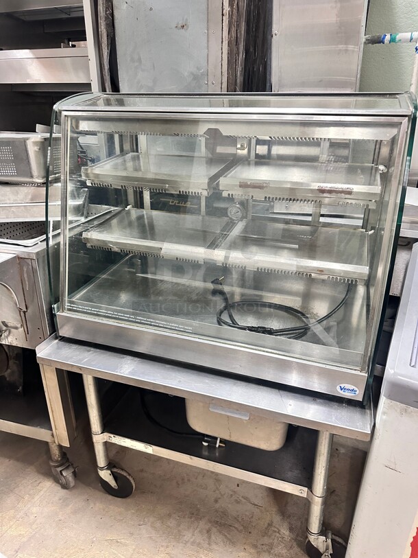 Clean! Used Vendo HFDC00004 35" Dual Service Countertop Heated Display Case - (3) Shelves, 115v Tested and Working - Image 5 of 7