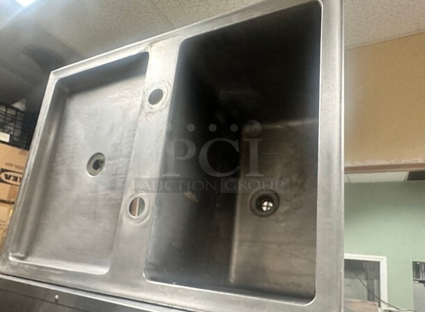 Commercial Stainless Steel Single Sink With Drain Board - Image 1 of 4