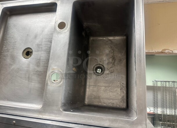 Commercial Stainless Steel Single Sink With Drain Board - Image 3 of 4