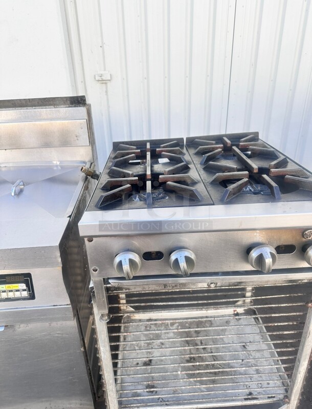 Excellent Condition! Jade Commercial Counter Top Gas 4 Burner Working - Image 3 of 7