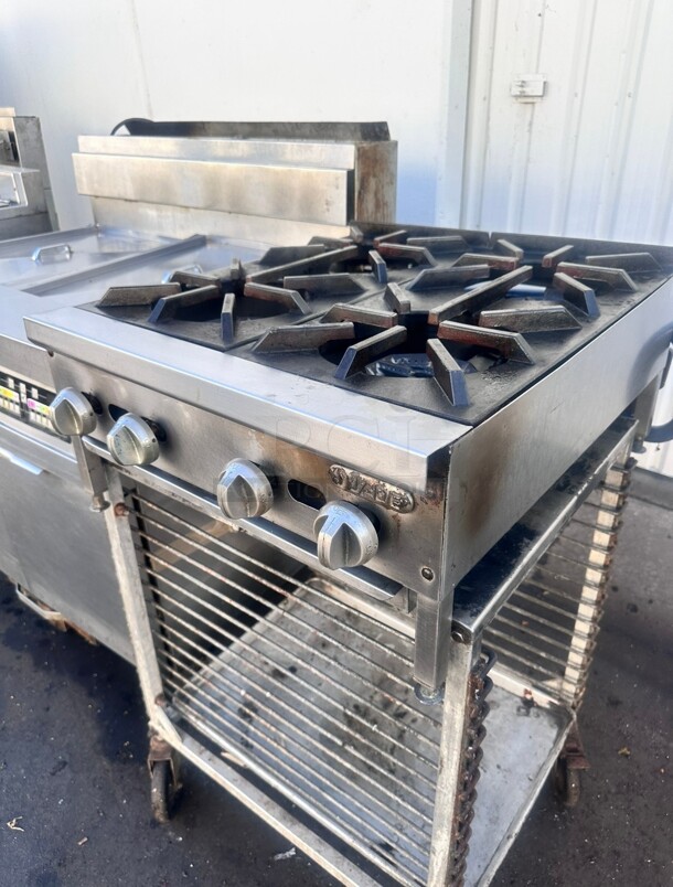 Excellent Condition! Jade Commercial Counter Top Gas 4 Burner Working - Image 5 of 7