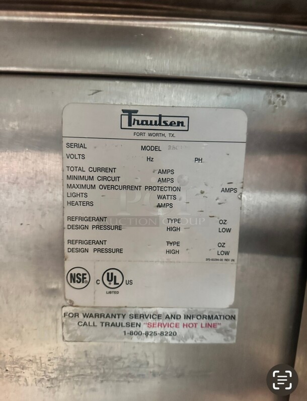 Used Traulsen RBC100 Self-Contained Reach-In 100 lb Blast Chiller 220 Volt 1 Phase 'Not Sure Of Functionality' - Image 10 of 11
