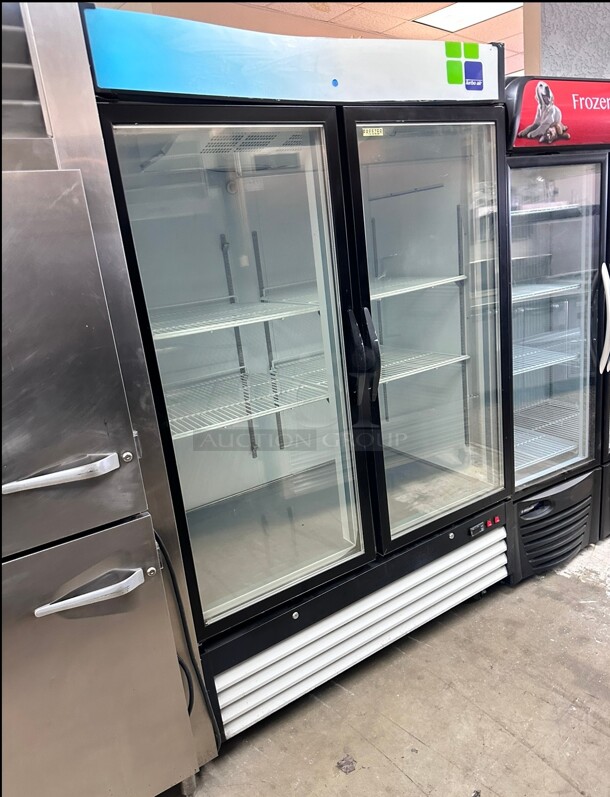 New! Polarman HGD-48F 54″ Double Glass Door Commercial Freezer 115 Volt Tested and Working! - Image 4 of 9