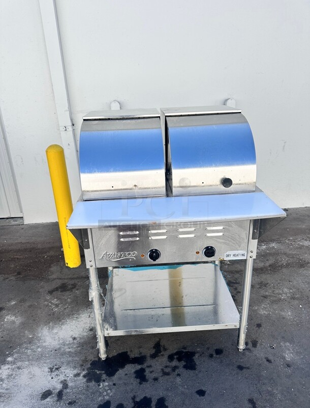 2022 Avantco STE-2S Two Pan Open Well Electric Steam Table with Undershelf - 120V, 1000W Tested and Working - Image 4 of 9