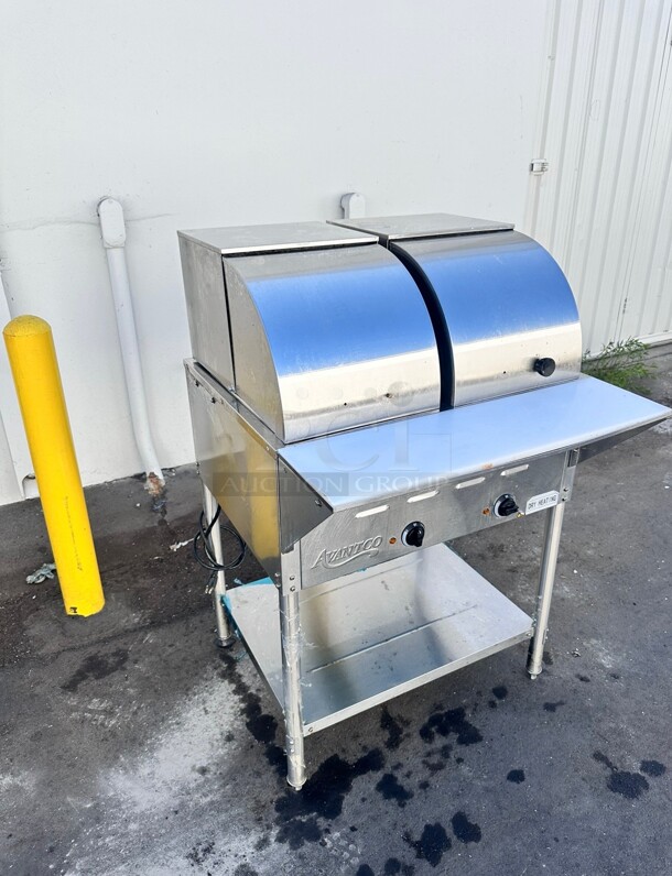 2022 Avantco STE-2S Two Pan Open Well Electric Steam Table with Undershelf - 120V, 1000W Tested and Working - Image 5 of 9