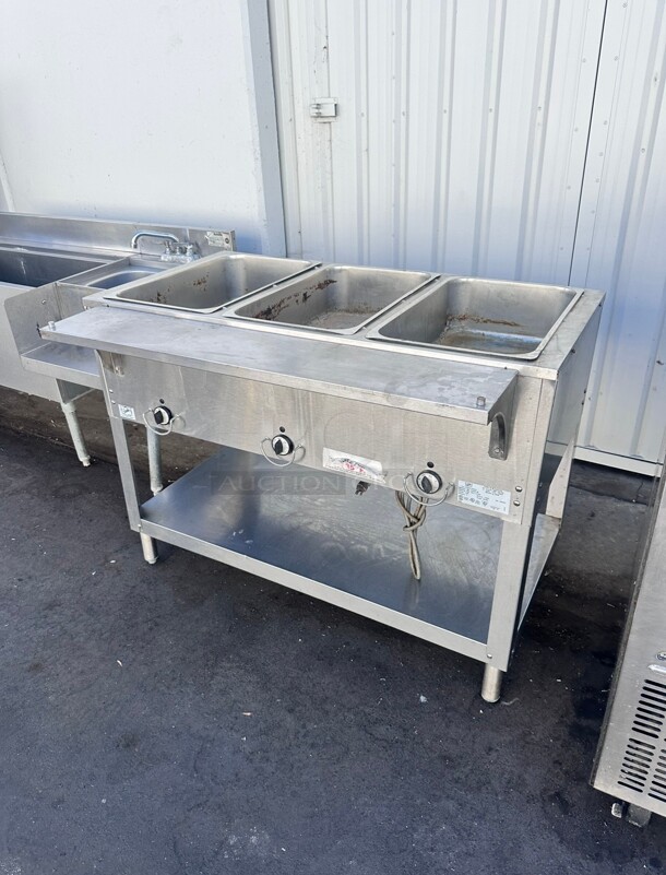 Duke E303 Aerohot Electric 3-Well Steamtable Hot Food Unit, 120 Volt Tested and Working - Image 2 of 7